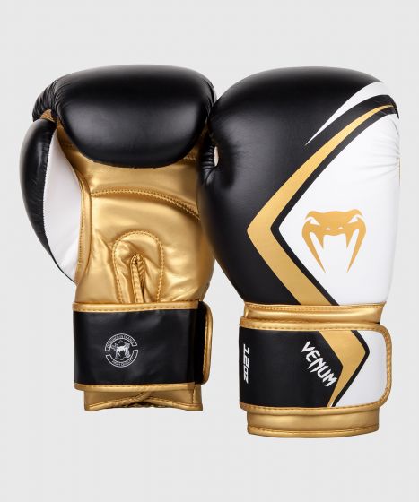 Venum Boxing Gloves Contender 2.0 Black/White-Gold