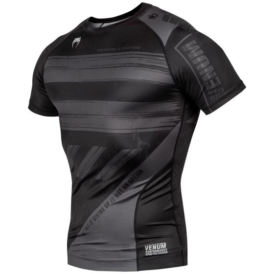 Venum AMRAP Compression T- shirt - Short Sleeves - Black/Grey