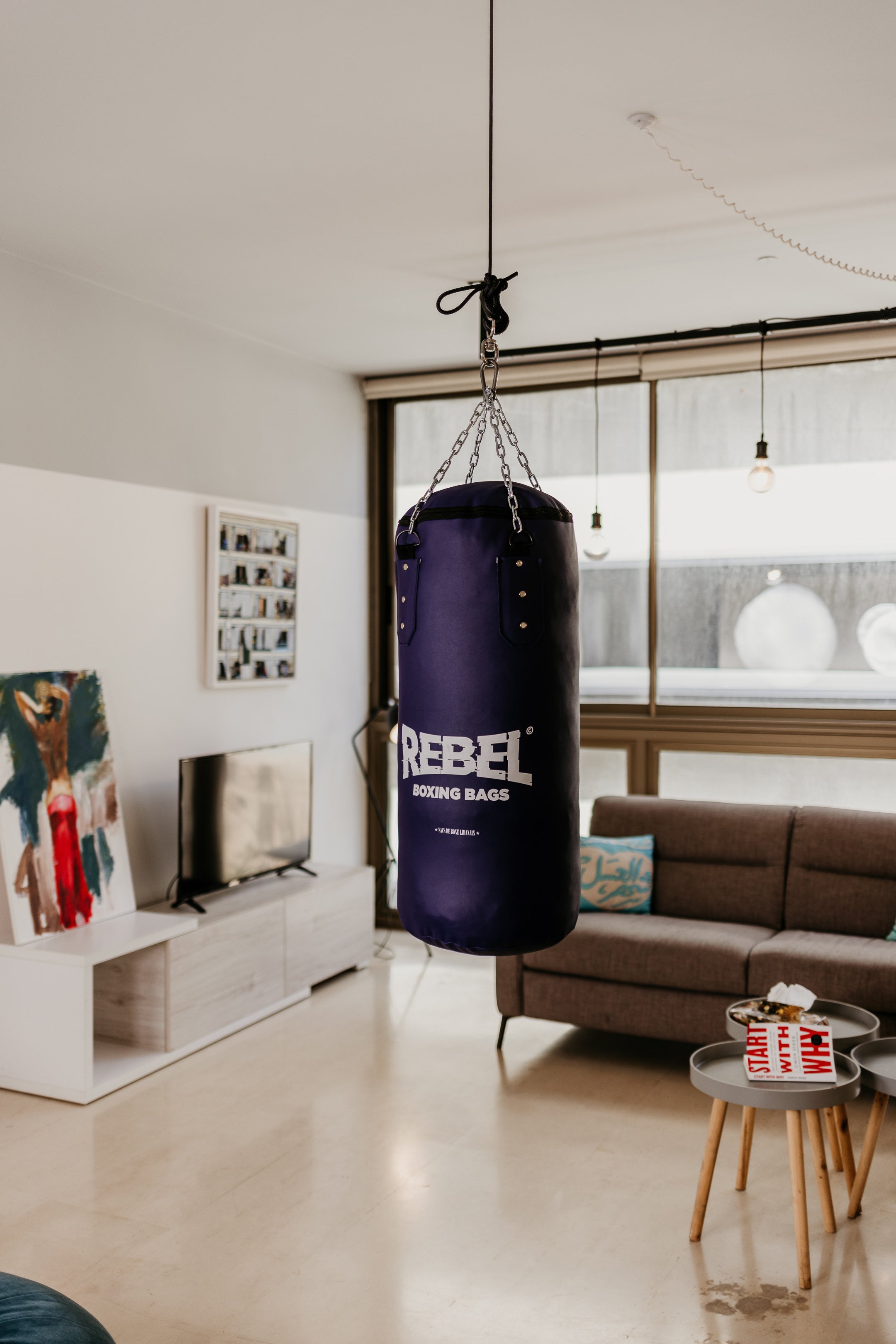 60 cm Leather Boxing Bag