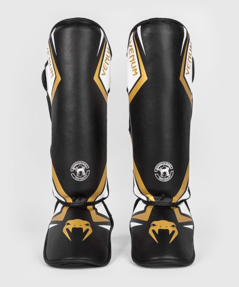 Venum Contender 2.0 Shin Guards - Black/White/Gold