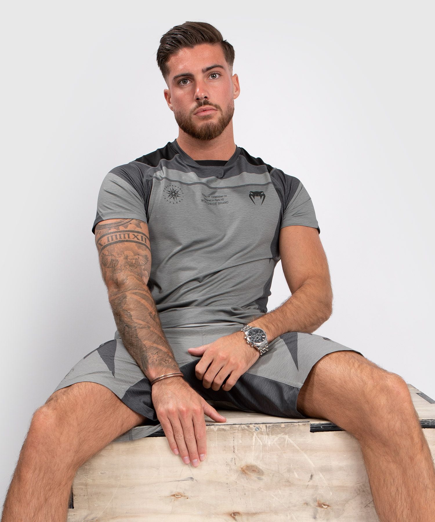 VENUM STONE DRY TECH T-SHIRT - SHORT SLEEVES - MINERAL GREEN